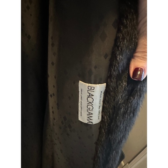 Lowenthal Black Glamour Mink Fur Coat Full Length Womens Elegant Luxury - Picture 2 of 6